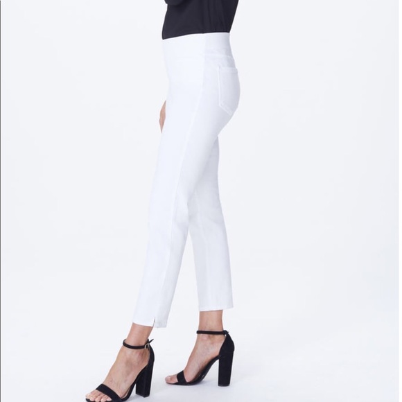 nydj white ankle jeans